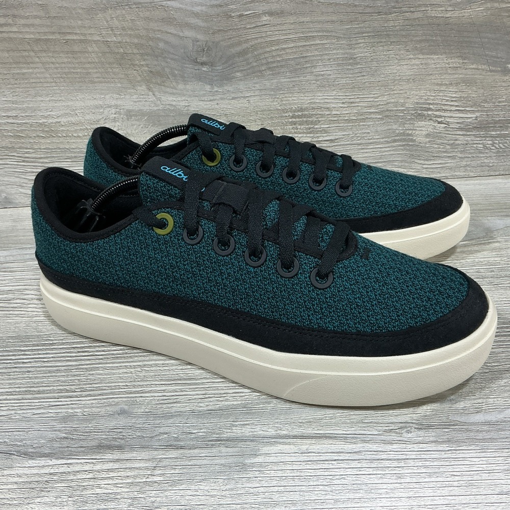 NEW Allbirds Wp2 Dasher Sneakers Green Black White Mens Size US 12 Comfort Shoes